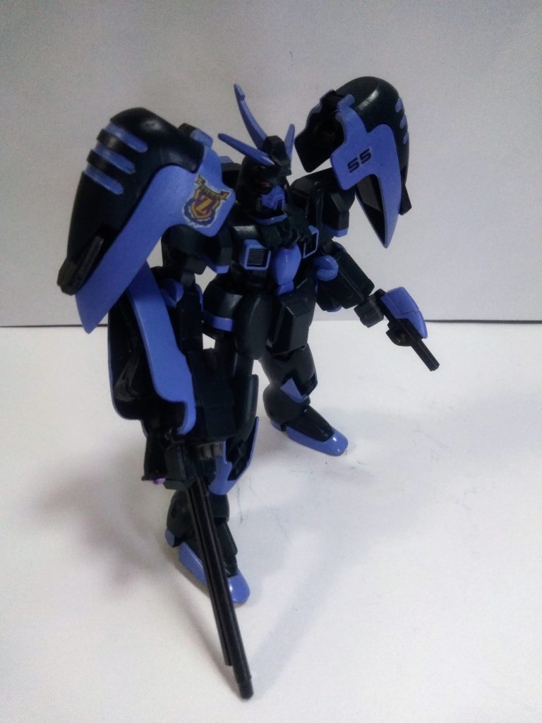 はい。今回のセールスMSはこちら！『ザンスメロン』と相成ります😤 パイロットも妄想戦士『エルヴィン・アシャー』『複合兵装型ビームライフル(7連ガトリング・2連装ミサイル内蔵)&ビームガン』