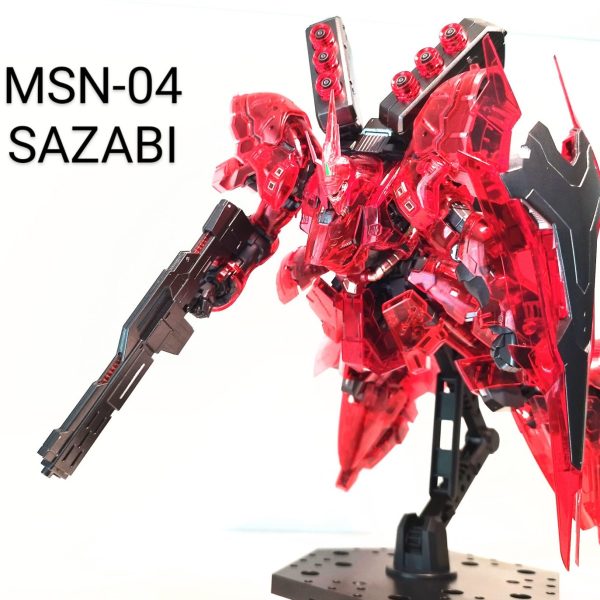 RGサザビー Sazabi MSN-04 1/144 グラデーション塗装　完成品 サザビー Sazabi MSN-04 RG 1/144 グラデーション塗装｜むいち