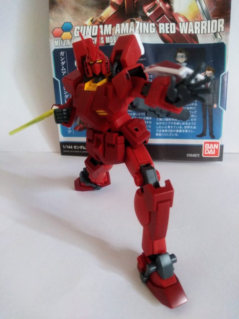 対戦内容はアニメ『迫撃!トリプル ドム』のオマージュ。(まぁ、オリジナルメカも出たけど)大満足の内容。此がきっかけで『レッド ウォーリア』が大好きになりました😍💓💓『ビーム サーベル ショート モード』