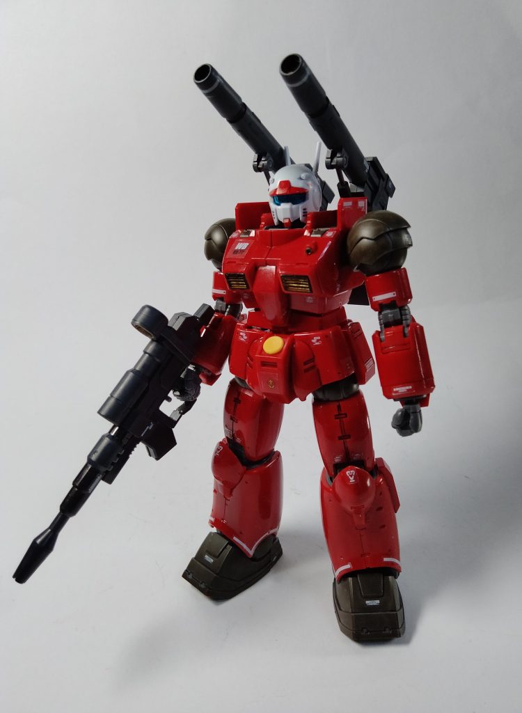 デカールは所々自分好みにアレンジ。他のガンキャノンデカールも使用してます。