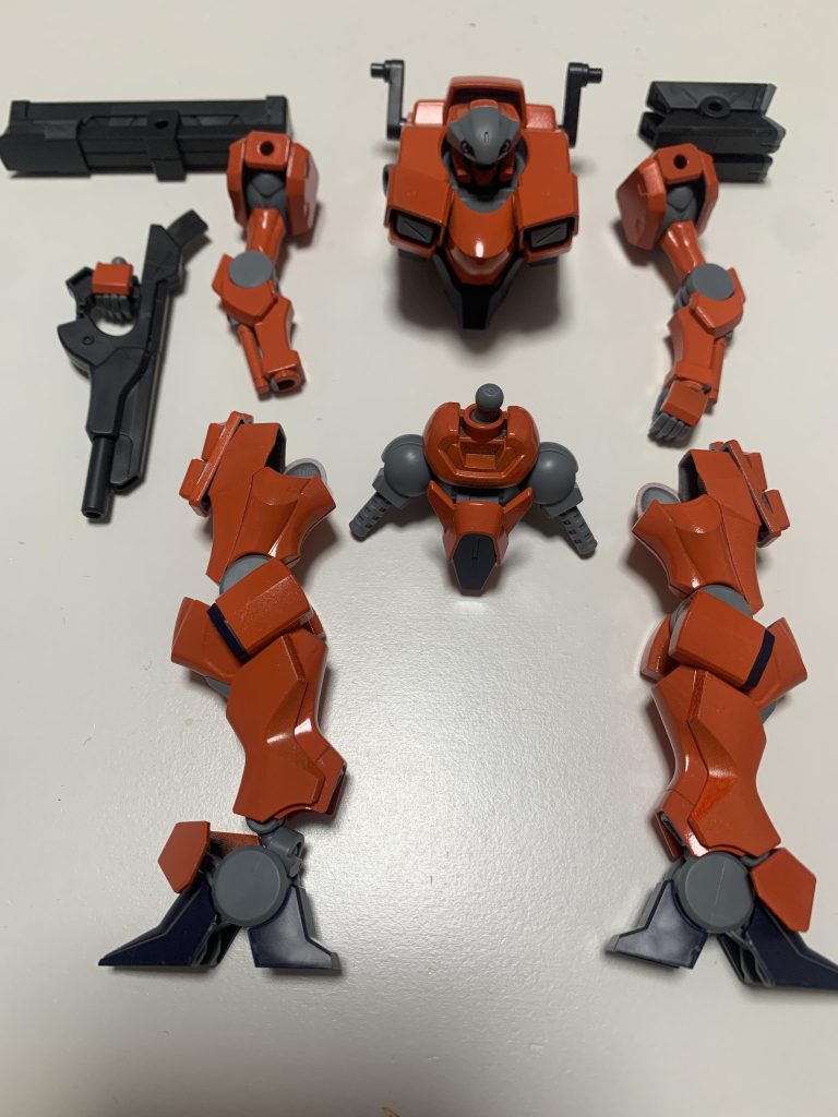 デカール、つや消しスプレー前