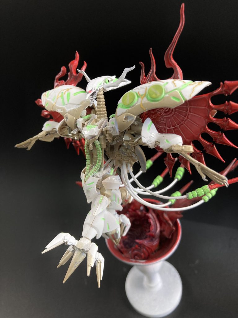 以前HGキュベレイと30MMをミキシングしてハマーン様をイメージした鳳凰キュベレイを製作しました^ ^