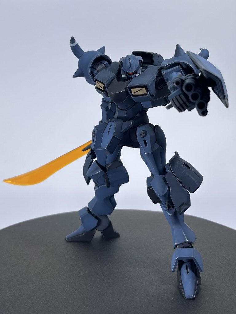 R35のミキシングです。ガトリングを手持ちするようにしています。