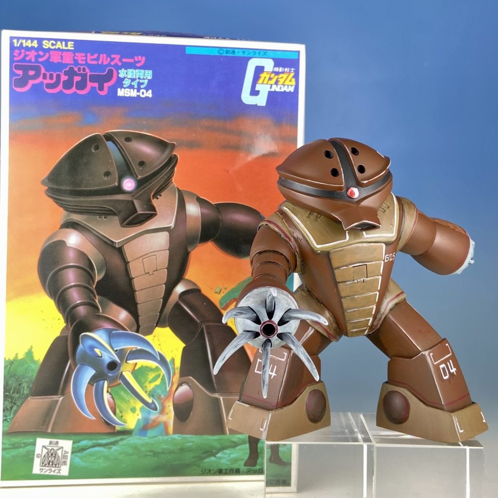 1/144 アッガイ ボックスアート風｜@tyoi11rさんのガンプラ作品