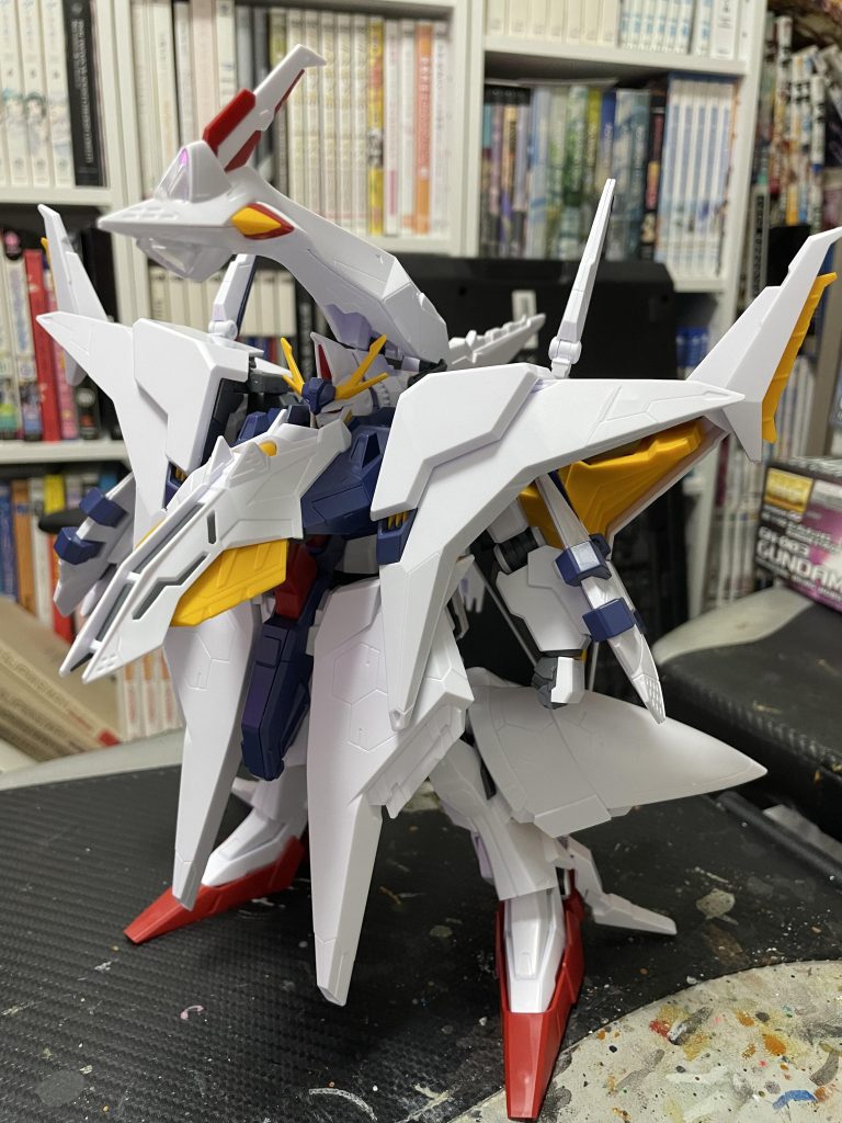 素組み。のっぺりしてますねー。最後まで見てくださった方、ありがとうございました!!!