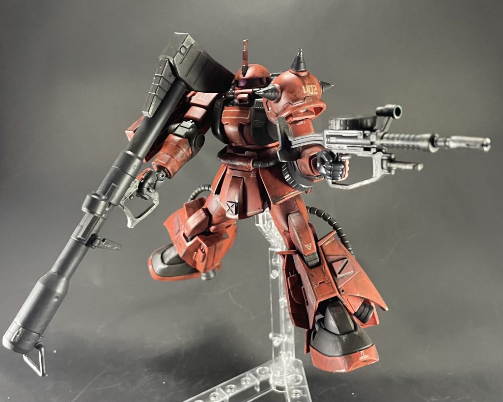 ウェザリングは、ウォッシング、ドライブラシなどしています😃