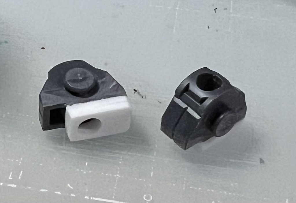 足首延長は、これだけ。お手軽改造ですが、軸のホール調整はして下さい。