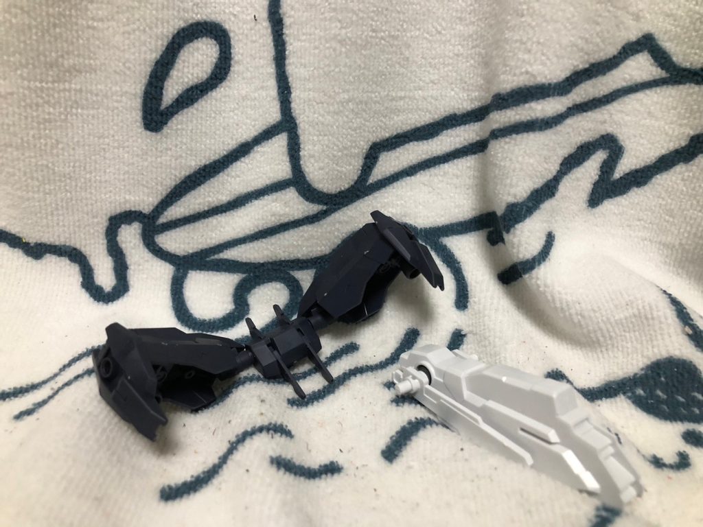 バックパックはジュピターヴのバックパックにジャンク品(ガンダム7号機)のパーツを取りつけ完成。