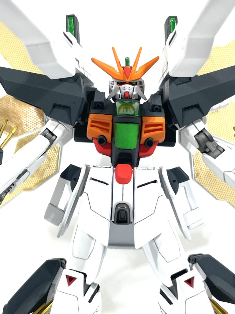 水転写デカールも貼ろうか迷いましたが、今回は無しにしています。ガロードのひたむきな強さ凄く好きで観てました。