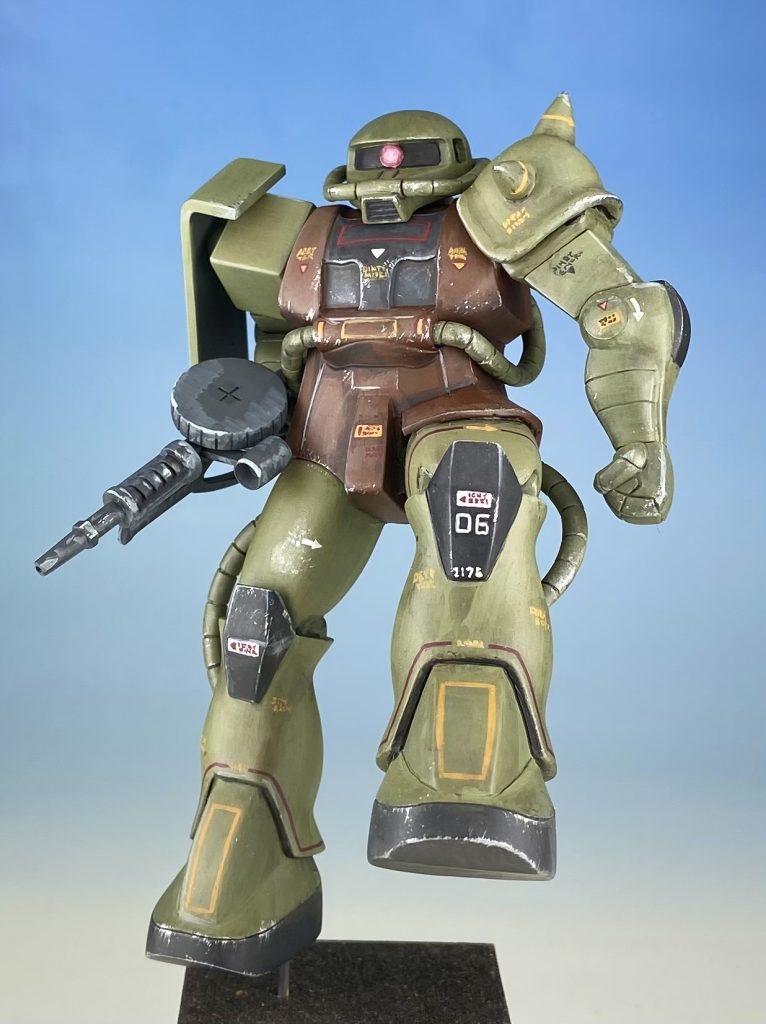 旧キット1/144 ザク–2枚目/制作者：@tyoi11r