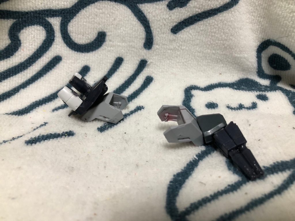 次に武器だが、ジュピターヴガンダムの武器、ユーラヴェンのセンサーパーツを使い、ビームガン、ビームバルカンを作成。ここらはオリジナル要素あり