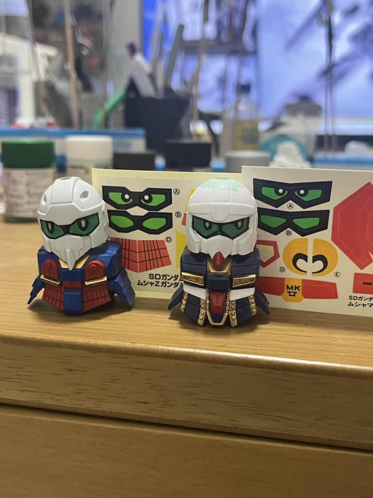 目の手書き頑張りました。最後までご覧いただきありがとうございました。ダブルゼータとニューも作りたいけど、しばらくガンプラ以外に浮気します。