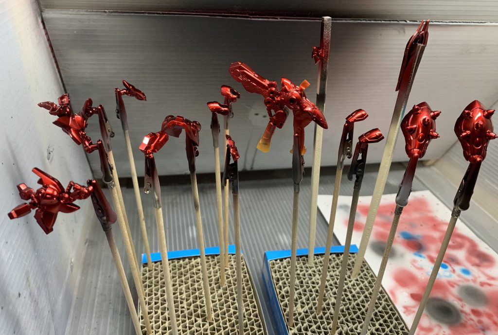 クリアーレッドでキャンディ