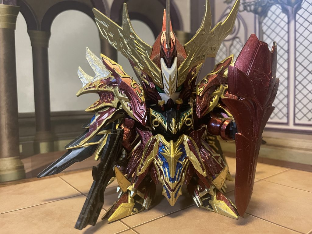 インジャ。上手く胸の緑のラインが映ってない…こちらの武器も迷走した挙句、銃+盾に。ドラグーンに合う盾かなり無い問題が。