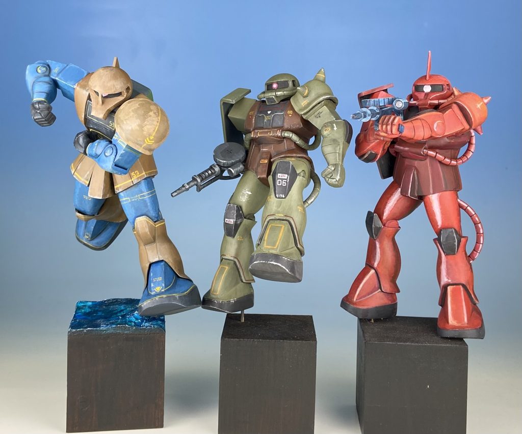 旧キット1/144旧ザク–3枚目/制作者：@tyoi11r