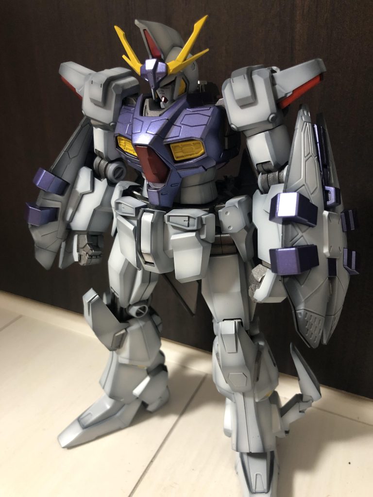 オデュッセウスガンダム墨入れ、デカール貼る前ですが