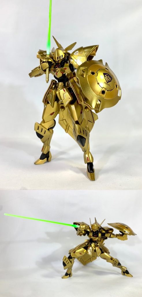 ビームサーベル。ガンダムヴィダールのバーストサーベルを使用しています。柄のデザインが異なるだけで、出力は通常のビームサーベルとは変わらないという設定。