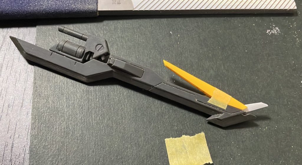 武器の形状変更。