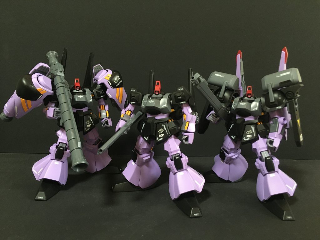 ネオジオン軍 黒い３連星リックディアス３ショットオルテガ機（高機動型）：https://gumpla.jp/hg/1429827ガイア機（指揮官機）：https://gumpla.jp/hg/1427568マッシュ機（強襲型）：https://gumpla.jp/hg/1432894ご覧いただきありがとうございました。気に入っていただけましたら　いいね👍をよろしくお願いいたします。