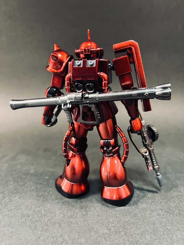 写真を撮っていてバックパックの、上部を、塗り忘れていたことに気が付きましたが時すでに遅し。