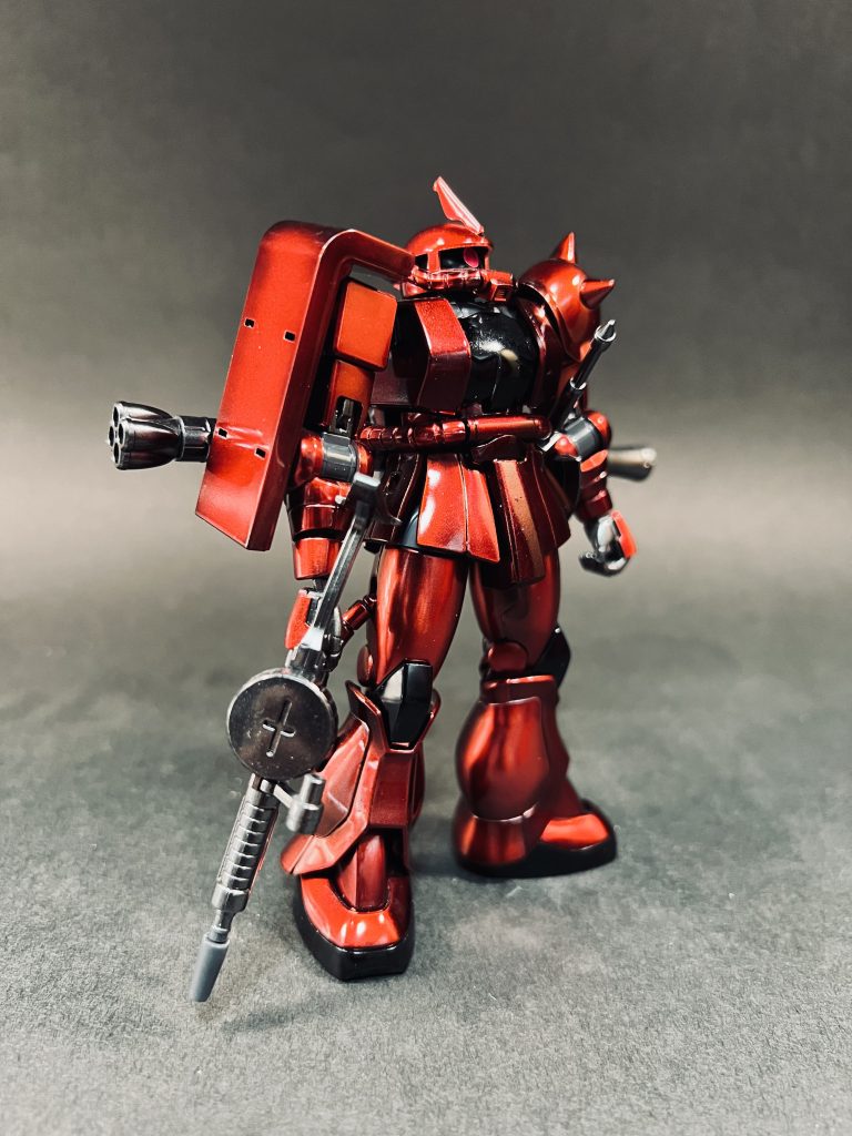 黒立ち上げのキャンディ塗装は慣れが必要そうです。結局満遍なくシルバーを塗りすぎてしまいます。