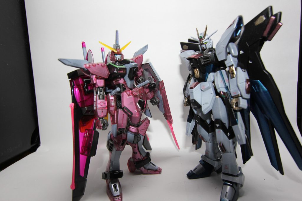 HGインフィットジャスティスガンダムとの2ショット