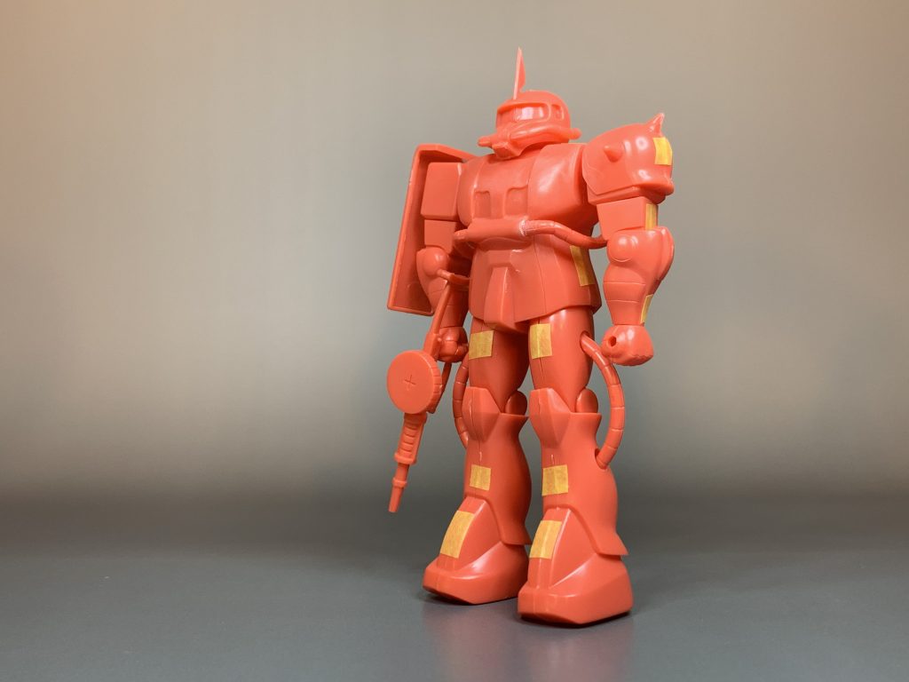 素組みするとそこには大好きはシャア専用ザクがおりますが、今回は改造します。