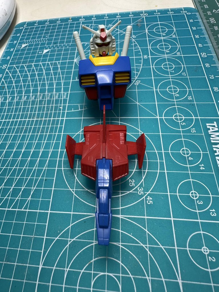 コアファイターはHGUC 021を使用してコアブロックを作りました。