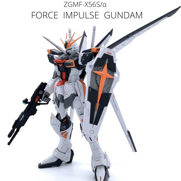 MG 1/100 フォースインパルスガンダム 改修・塗装済完成品 - フィギュア