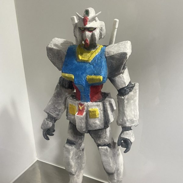 樹脂粘土製ふわかる粘土製　νガンダム　ハンドメイド