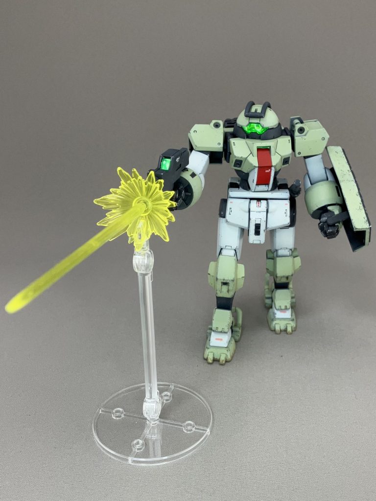 ビームガン発射！センサー類は付属シールの上からUVレジンです。