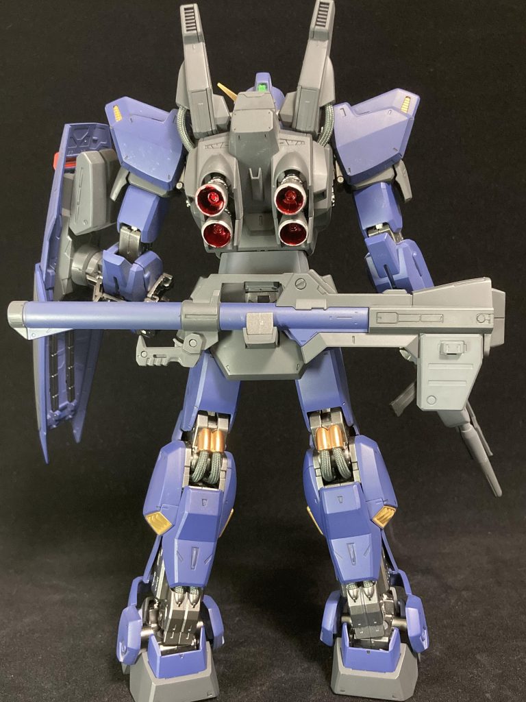 バズーカのマウント部分のパーティングラインが・・・忘れてた！