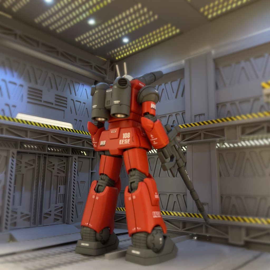 バックショットスタイルは旧HGUCと比べてスマート&小顔になってます。