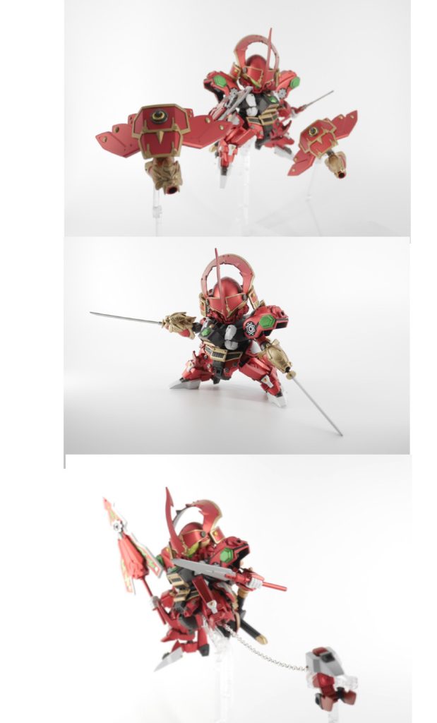 ダリルバルデのギミックはほぼ再現出来たのではないかと思います。シャクルクロウも鉄機武者ゆえに説得力あるギミックではないかなと。