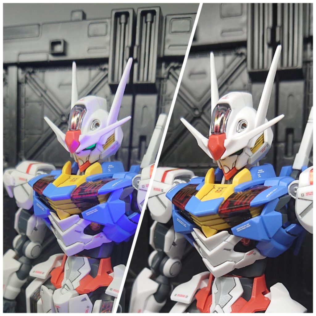 ツインアイはミラーフィニッシュに蛍光クリアグリーン。