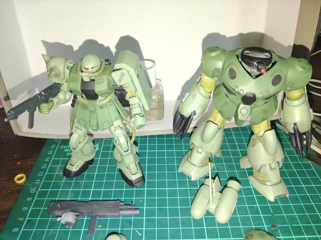 スゴックのモノアイはガス缶のキャップを流用して見ました、ご覧頂きありがとうございます❗ 