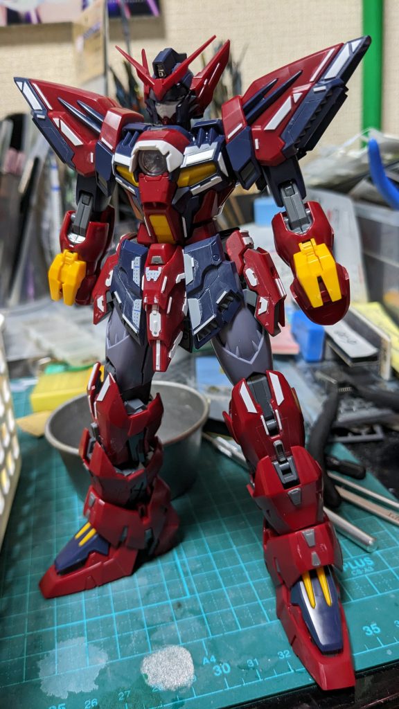 加工途中 スジボリ  プラバン追加