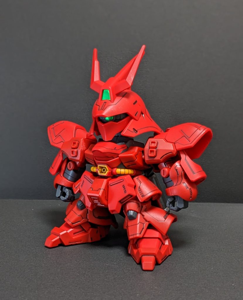 ガンダムマーカーのスミ入れペンではうまくいかず、ボールペンで頑張ってスミ入れしました。そしてそれ以降スミ入れが嫌いになった。