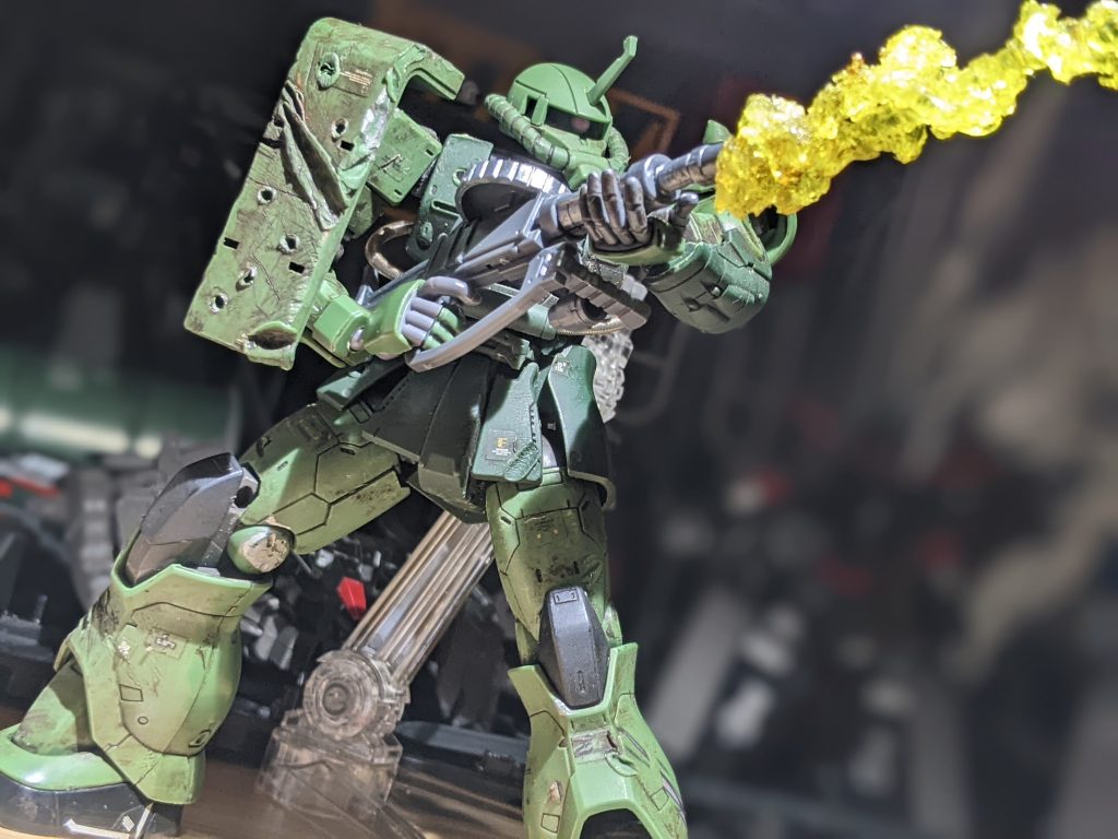 自作エフェクト装備してザクマシンガンﾌｧｲﾔ～(^q^)