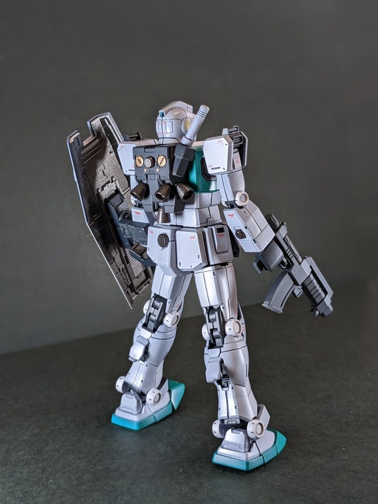 バックショット腰に付けたディテールカバーがデカくてより目立っちまいました。