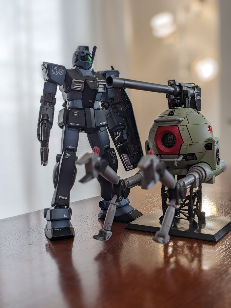 ジムとツーショット。永遠のコンビです。それにしてもボールデカい。イメージの3割増しでデカい!