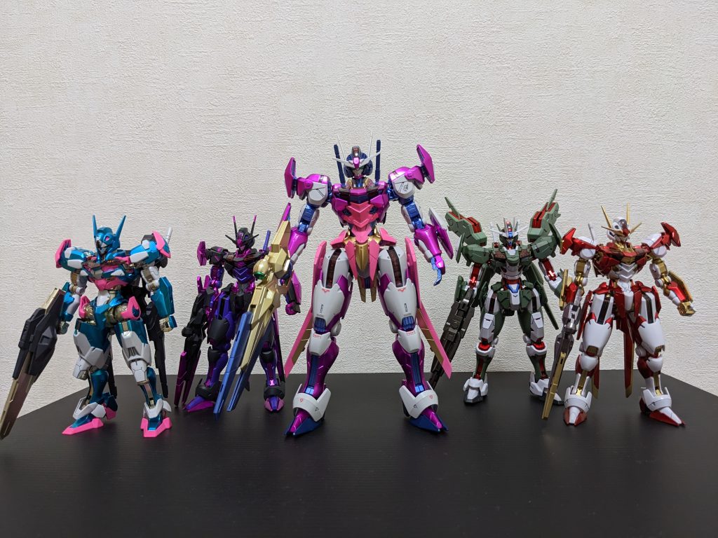 我が家のエアリアル系大集合！！😆どんだけ好きなんだよ❓(しかし、全部設定ガン無視😅）。劇中のアクアの台詞じゃないケド、無茶苦茶やったんでそろそろ帰ります(どこに❓）