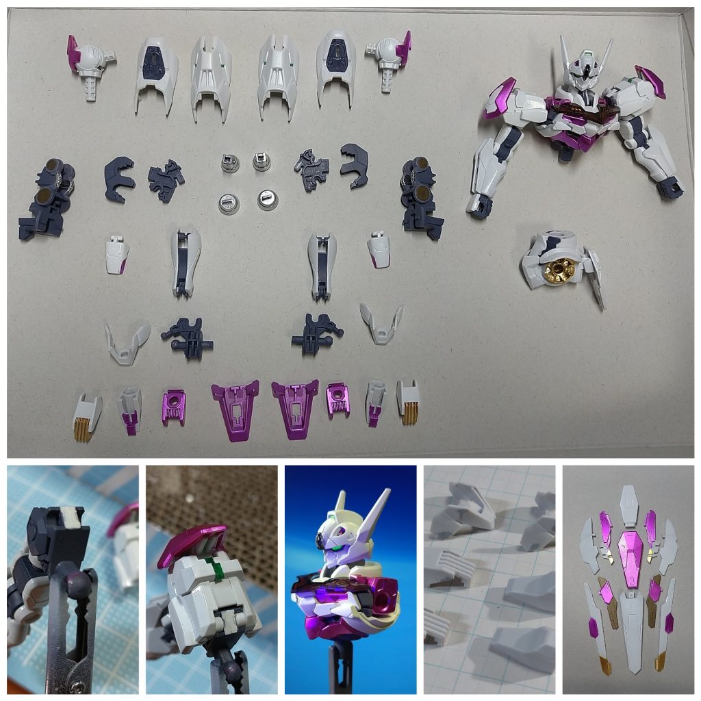 今回、自分史上最高の丁寧さで作成しました。ガンビットシールドの色分けは諸先輩方の機体を拝見し、参考にさせていただいております。