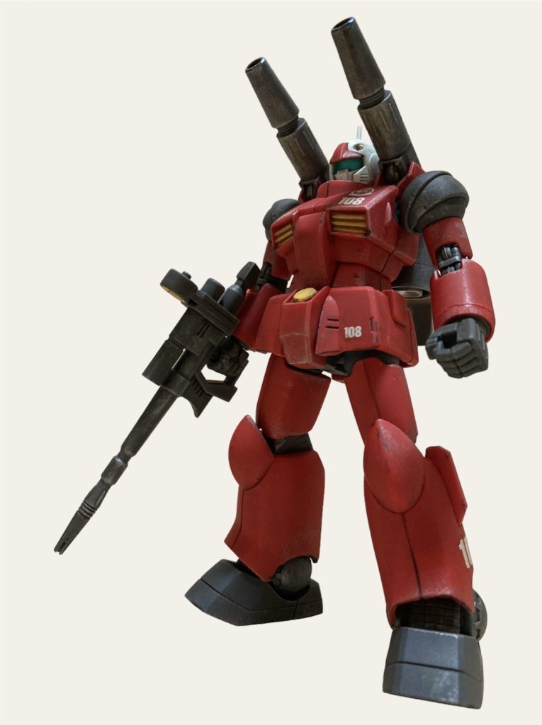 ドライブラシは加減が難しい思いのほか、ガンキャノンがカッコイイ