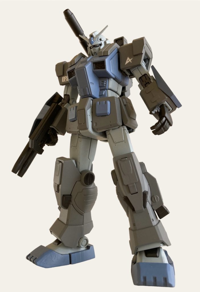 カラーリングのイメージはG3フルアーマー化です。ただ少し色が淡かったのとボディのブルーグレーが青過ぎました