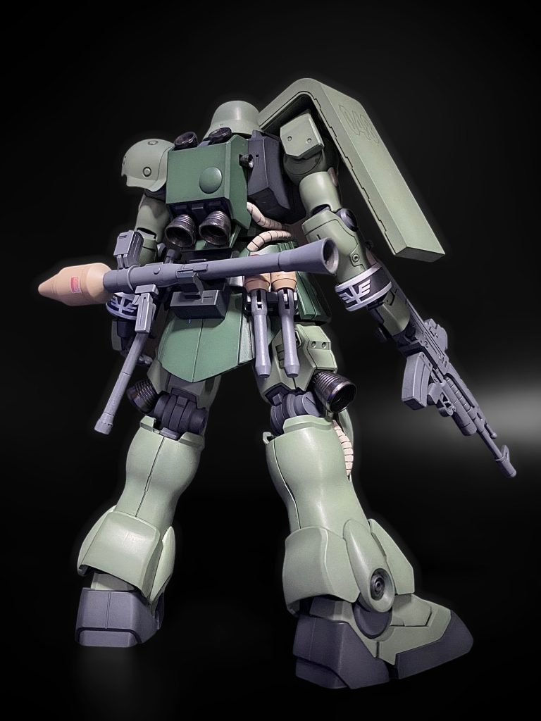 アニメの感じを出したかったので、グラデーションは超控え目に、デカールもほぼ無し、で仕上げました。