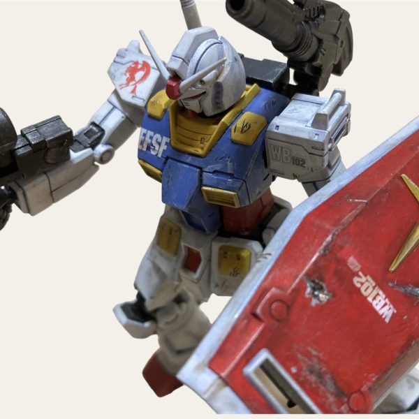 RX-78-02 オリジンガンダム ダメージ加工