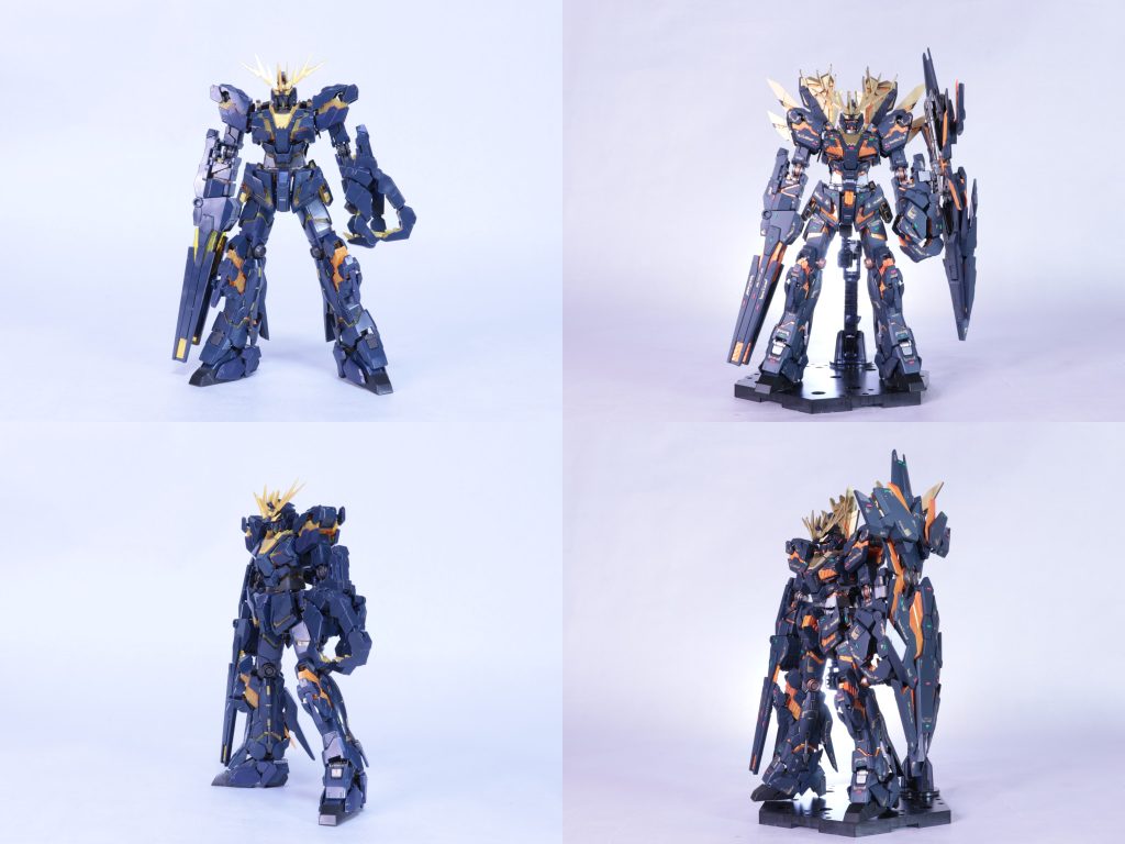 色はクレオスのディープオーシャンブルーを使用しましたが、成型色よりも良い色合いになりました