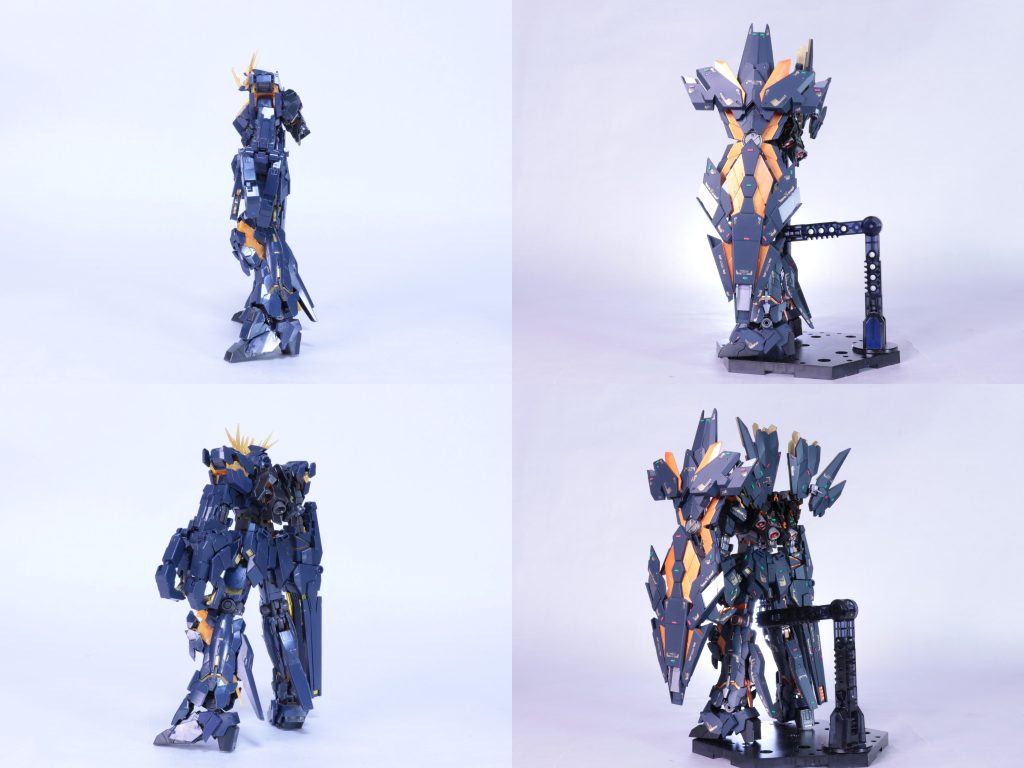 画像では伝わりにくいですが、サイコフレーム部はつやありで動画のほうが伝わりやすいかも