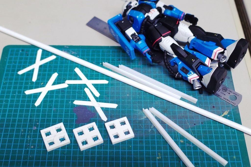 プラ板プラ棒で1/144 ミサイルランチャーを自作